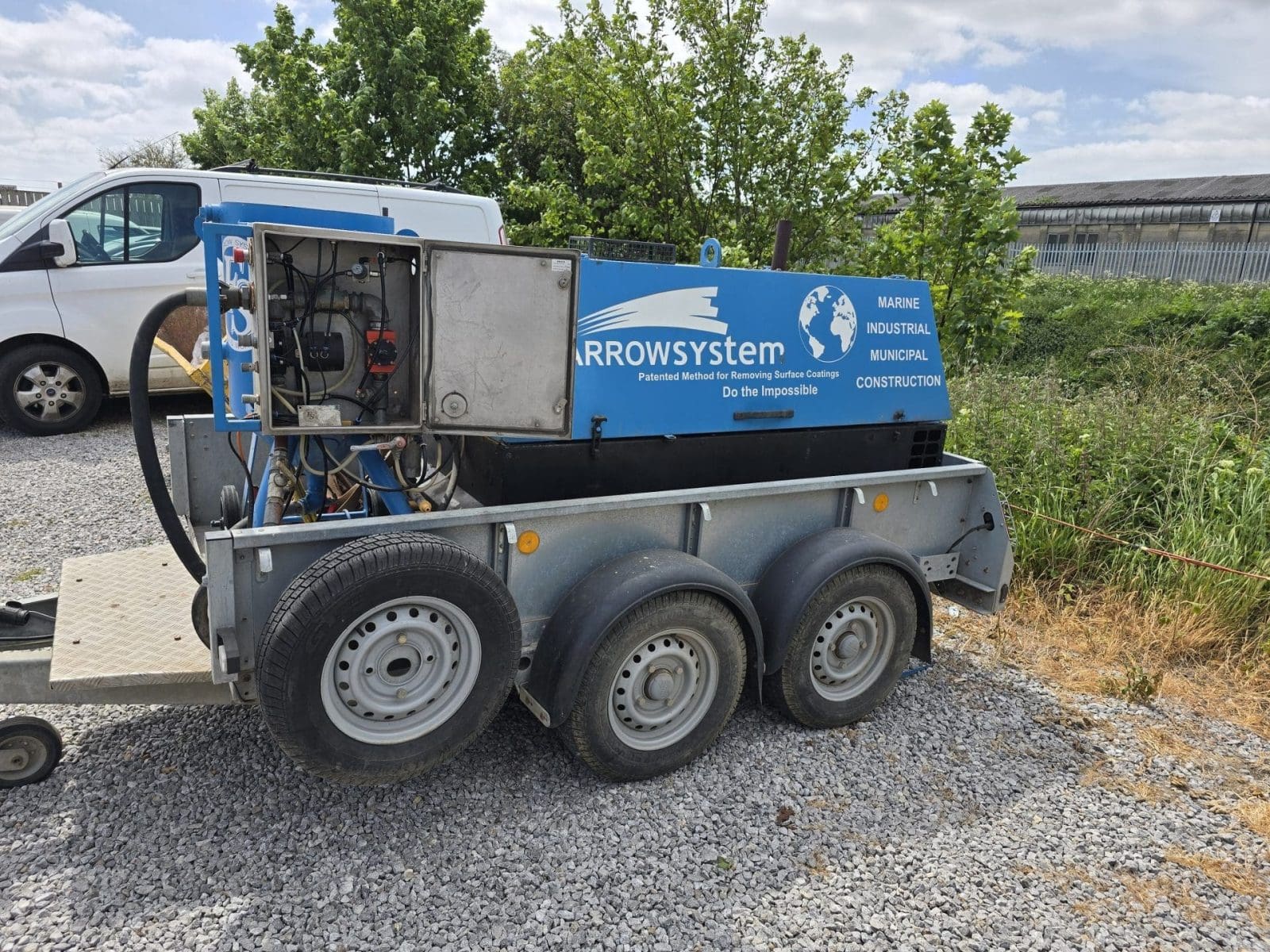 20250521_124934 - Greenleaf Contractors | Sandblasting And Pressure Washing | UK A 2002 Farrow System machine, on arrival in May 2025