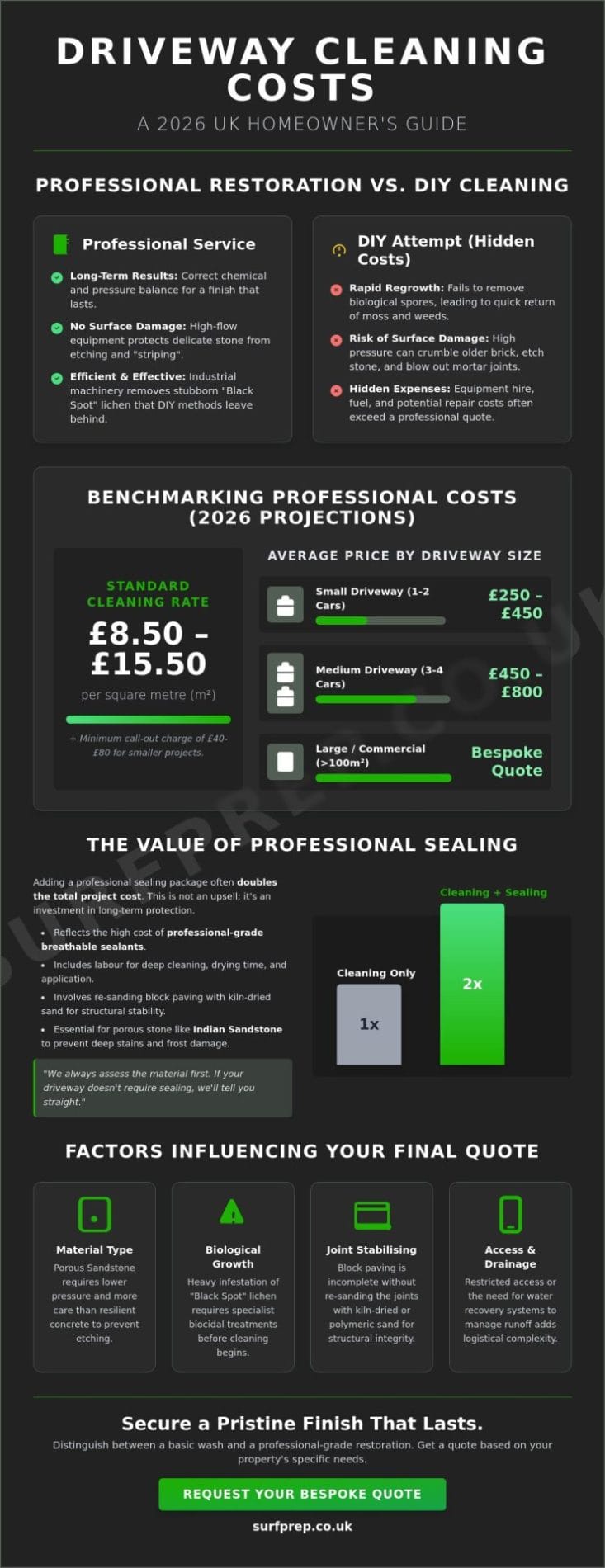 Driveway Pressure Washing Cost UK 2026: A Professional Buying Guide