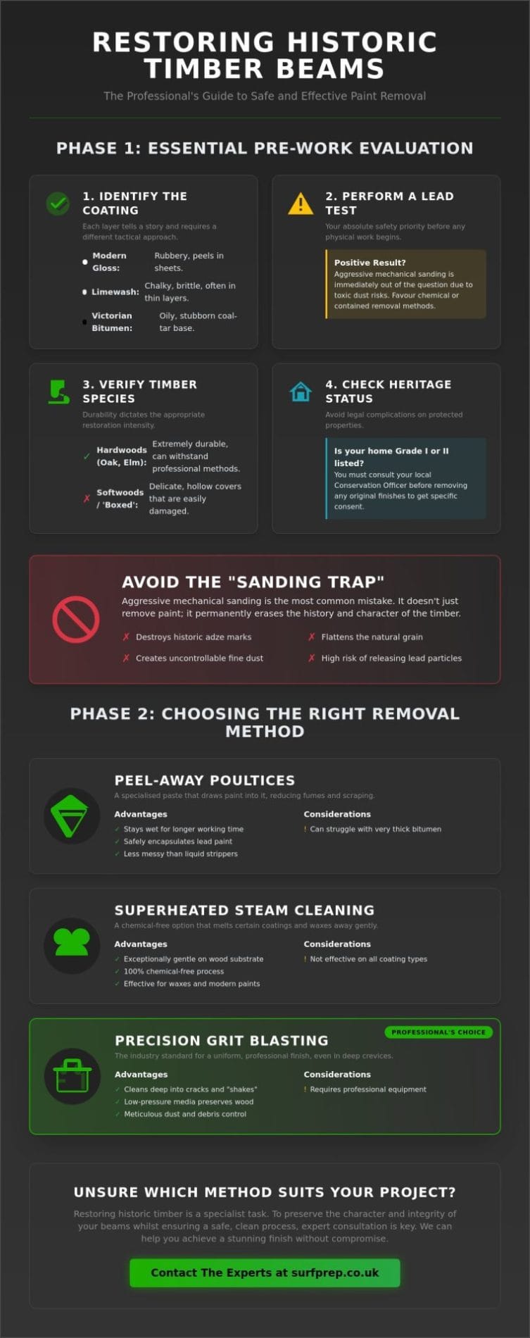 How to Remove Paint from Structural Wooden Beams: A Restoration Guide