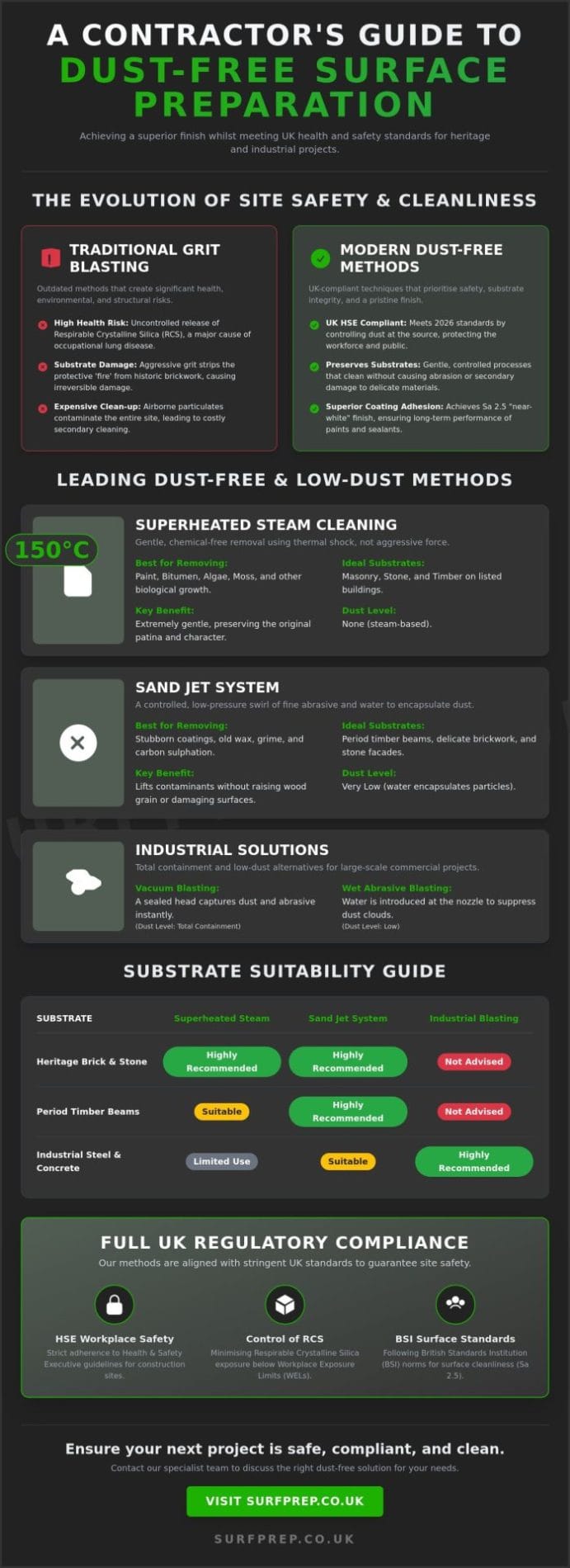 Dust-Free Surface Preparation Methods: A Guide to Clean Restoration in 2026