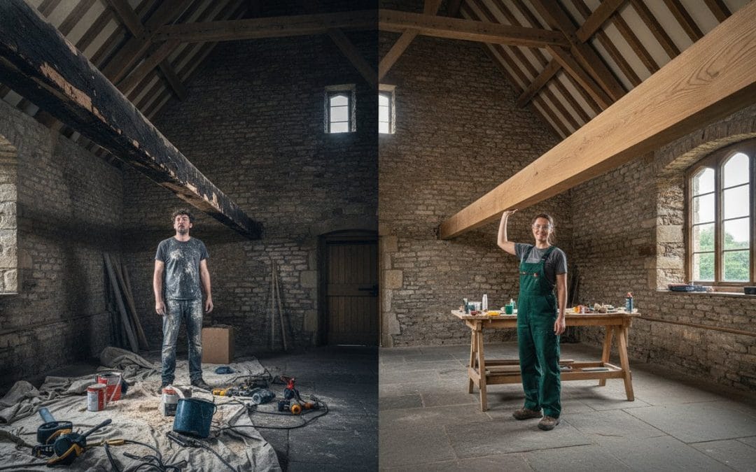 Wooden Beam Restoration: DIY vs Professional Guide