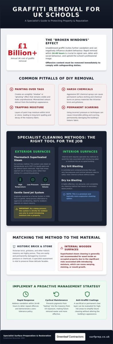 School Graffiti Removal: Specialist Restoration Guide