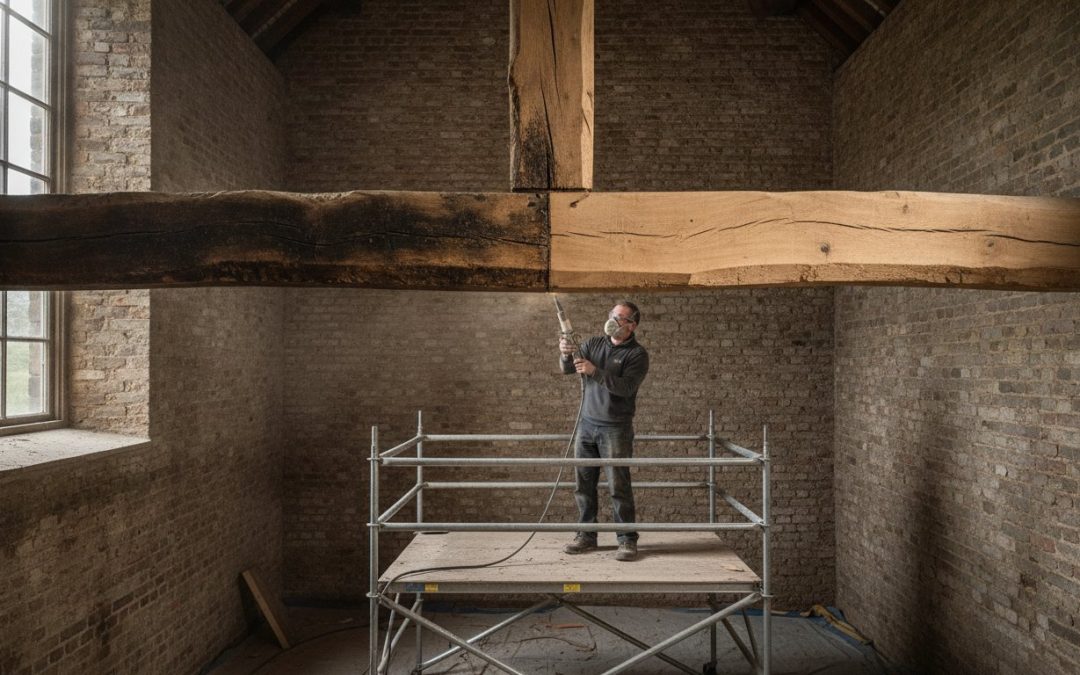 Steam Cleaning vs Sandblasting: Oak Beam Restoration Guide