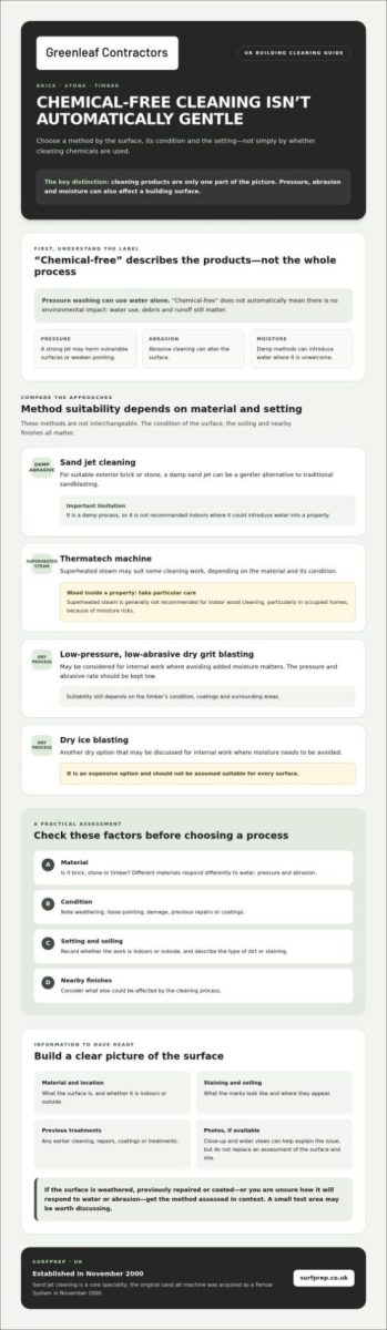 Chemical-free alternatives to pressure washing: a practical UK guide
