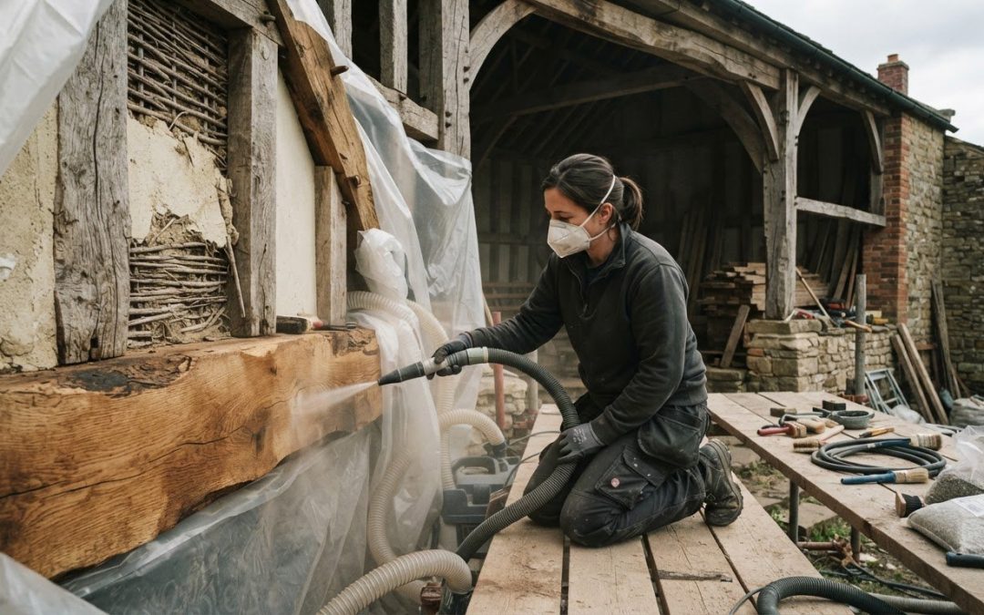Sand Jet Cleaning Timber Beams: Safe Restoration Guide